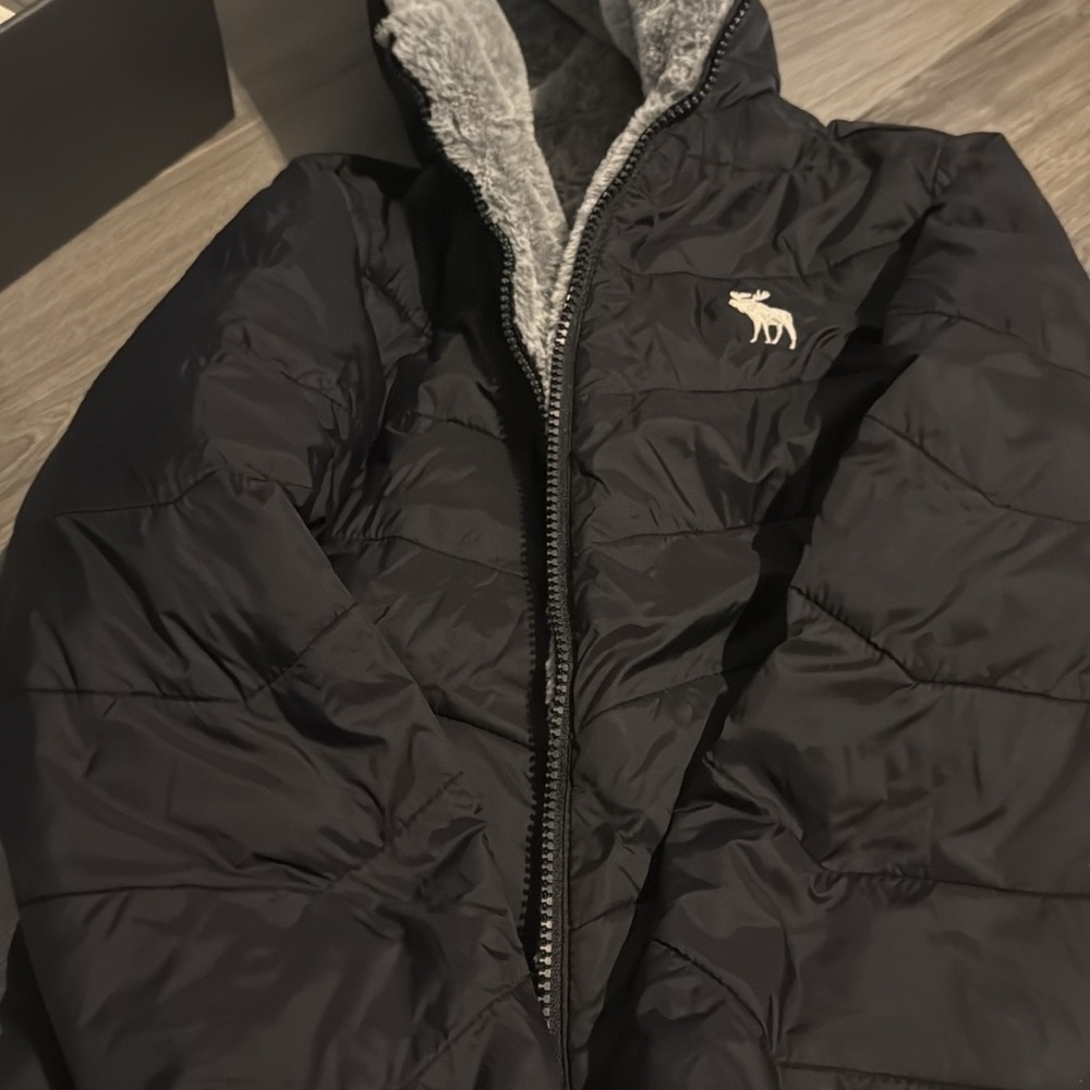 Abercrombie Kids Black Puffer Jacket